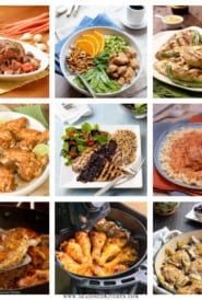 collage of 9 photos showing various ways to make chicken
