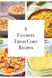 collage of corn recipes