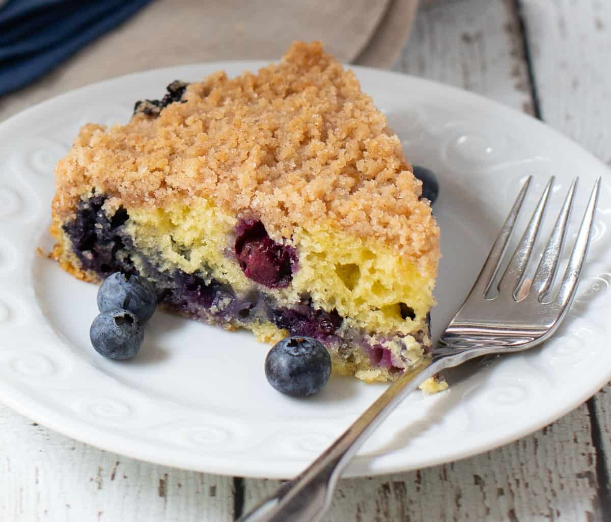 Slice of Blueberry Delight Cake