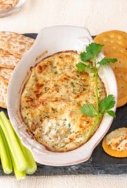 overhead view of ot crap dip with a portion removed, showing the inside