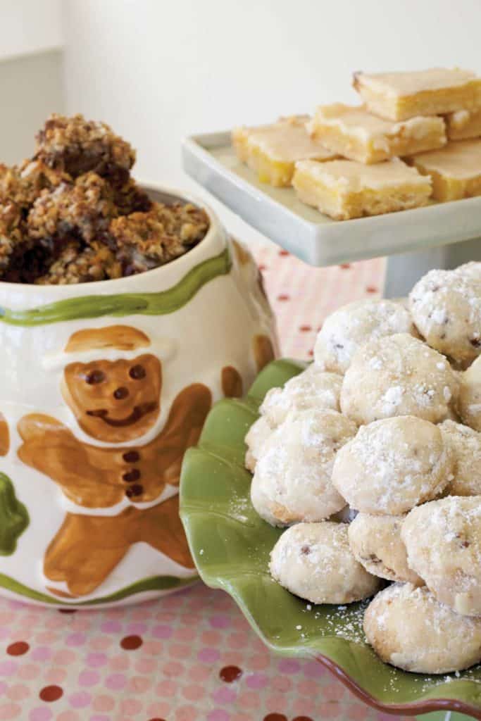photo of family cookie jar with 3 plates of cookies