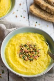 Indian-Cauliflower-Soup-with-Bacon-Cashew-Gremolata-recipe-seasonedkitchen.com