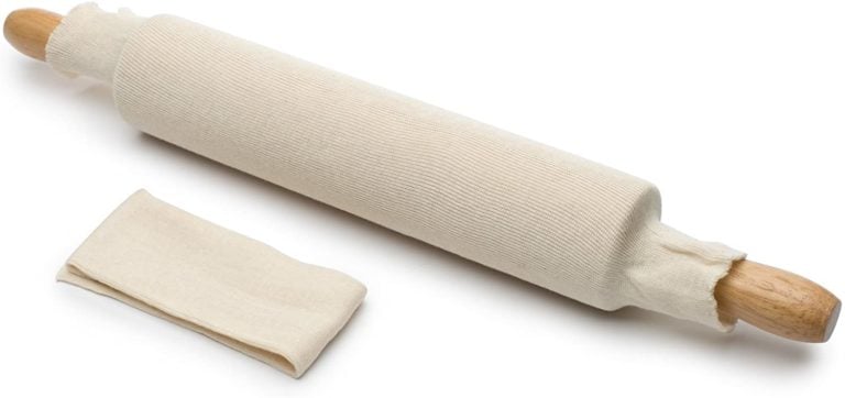Rolling pin with a cover on it and a 2nd one on the side
