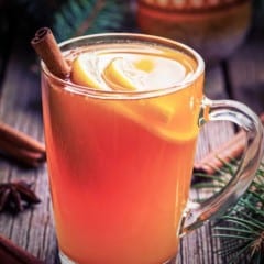 Glass mug filled with a Snowblower Cocktail