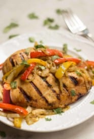 Southwestern-grilled-chicken-with-peppers-onions
